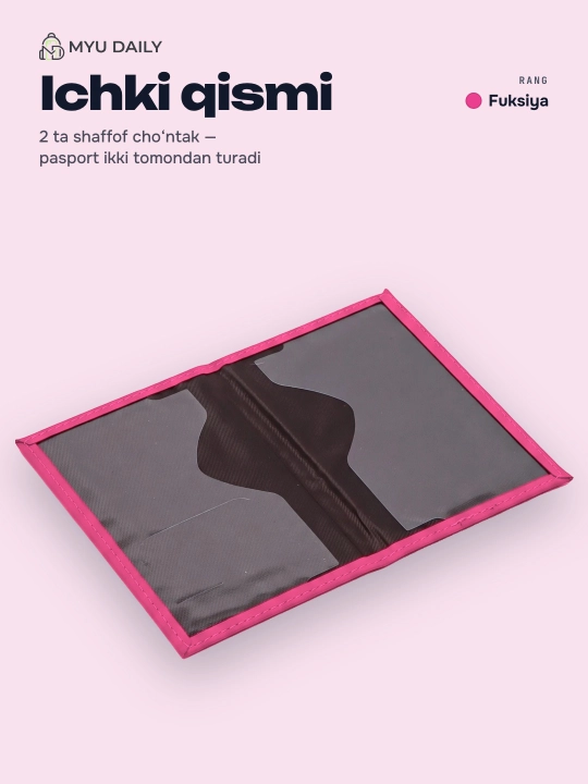 Pasport muqovasi, universal, eko-charmdan Passport Cover