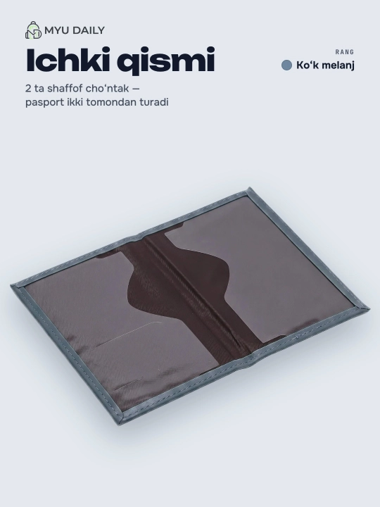 Pasport muqovasi, universal, eko-charmdan Passport Cover