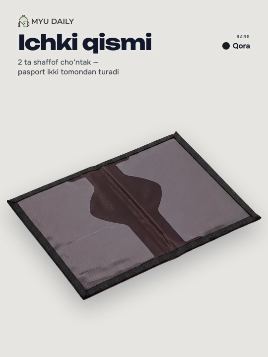 Pasport muqovasi, universal, eko-charmdan Passport Cover
