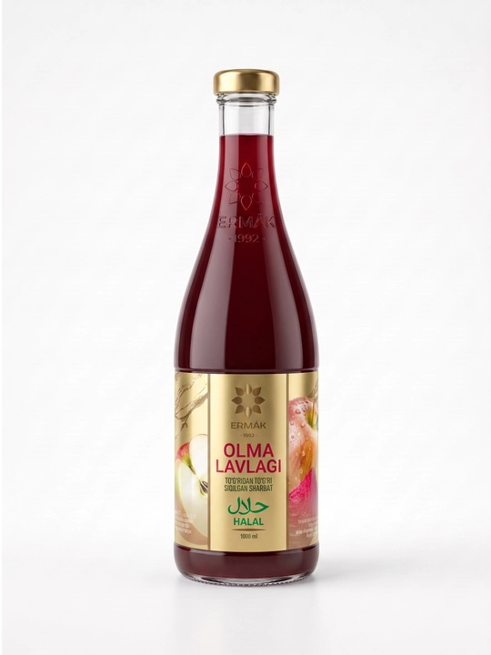 Olma-lavlagi sharbati Asil, 1 litr