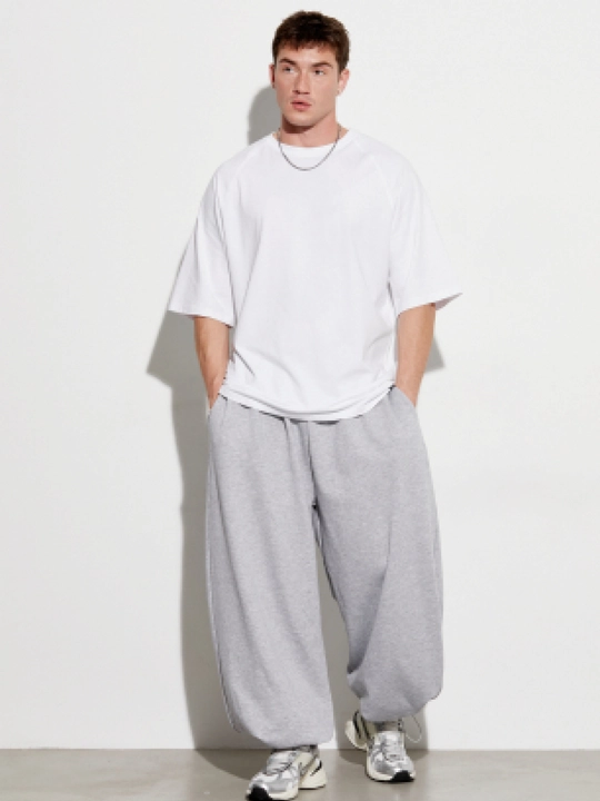 Erkaklar uchun keng bichimli sport shimlari, baggy oversize, kuzgi shimlar