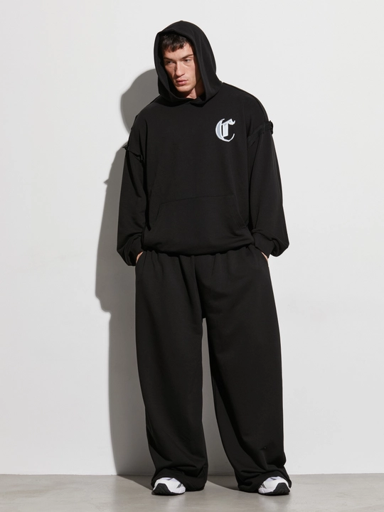 Erkaklar uchun keng bichimli sport shimlari, baggy oversize, kuzgi shimlar