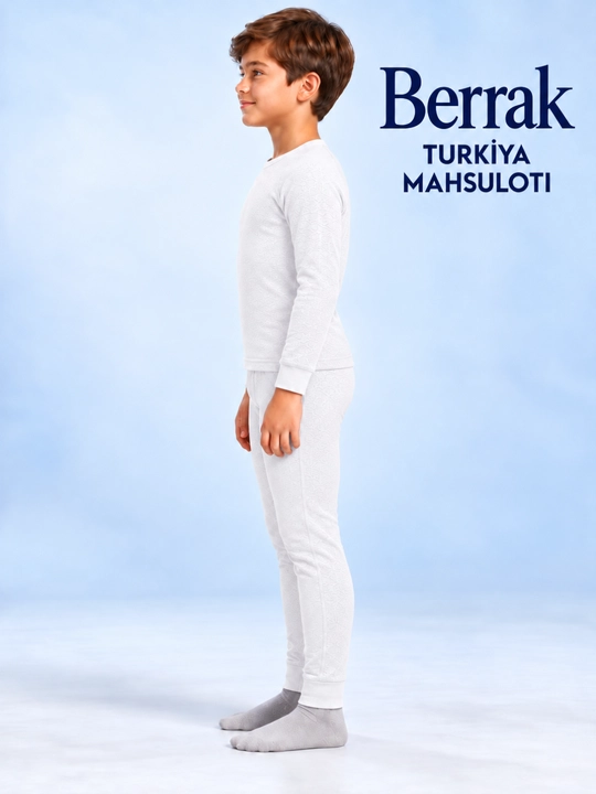 Bolalar termal choyshablari, o‘g‘il bolalar uchun, Berrak, belyo, kalson, pijama, kamplik