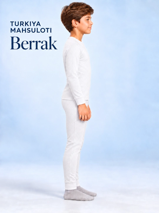 Bolalar termal choyshablari, o‘g‘il bolalar uchun, Berrak, belyo, kalson, pijama, kamplik