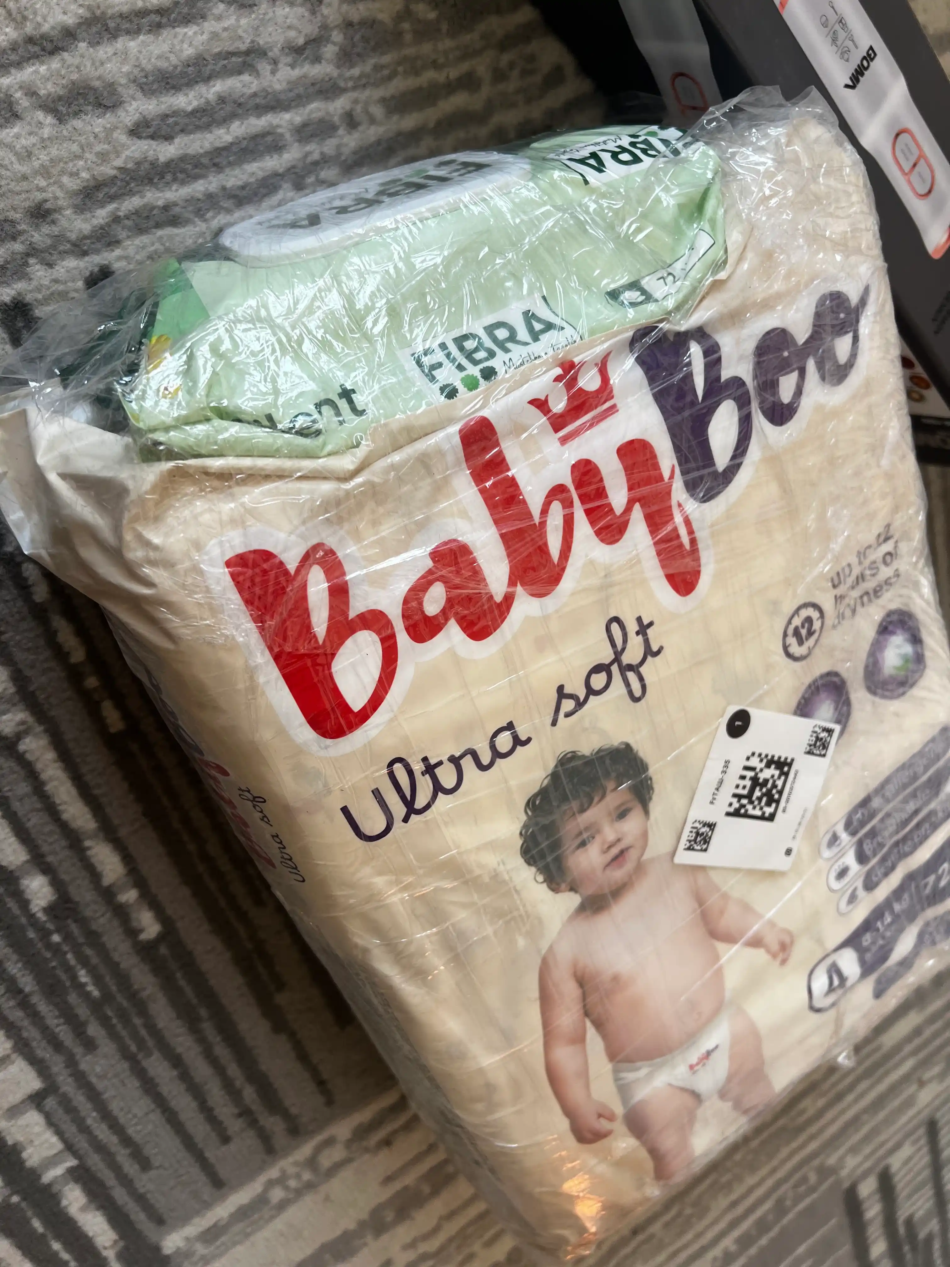 BABYBOO UltraSoft Yopishqoq tagliklar - yumshoq, gipoallergen, Jumbo paketlari, 3-7 o‘lchamli
