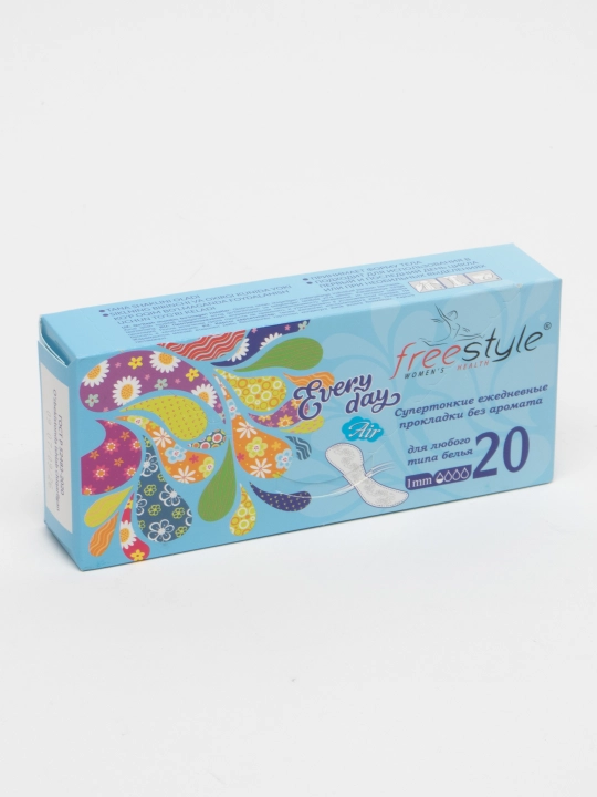 Kundalik ayollar gigiyenik tagligi "Free Style Every Day", hushbo'y hidsiz, 20 dona - 
