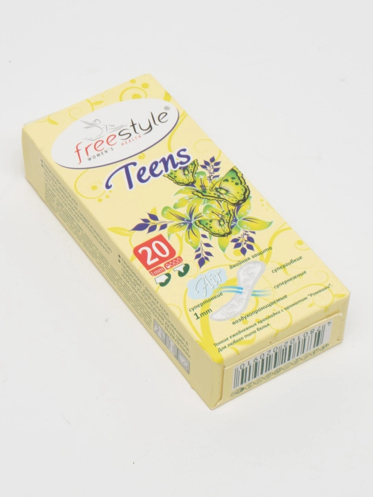 Прокладки женские гигиеническиее Free Style Teens с ароматом ромашки