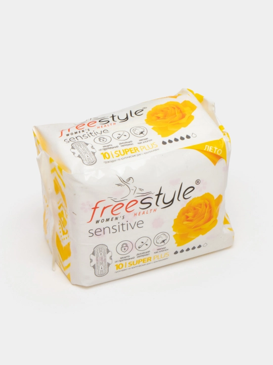 Прокладки женские гигиенические Free Style Sensitive super, 10 шт