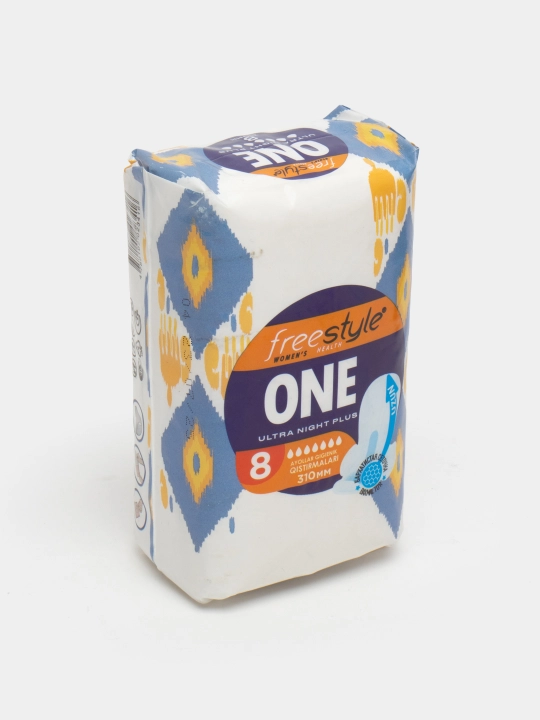 Ayollar gigiyenik qistirmalari FreeStyle ONE NIGHT PLUS, 310 mm,8 dona