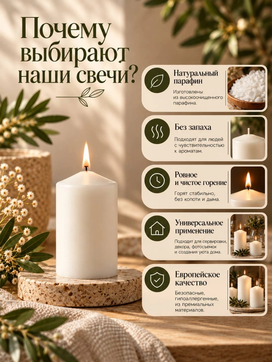 JIA shamlar toʻplami, oq, 50х100, qutida 4 dona