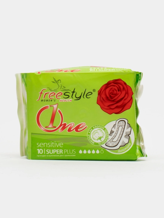Ayollar gigiyenik prokladkalari Free Style One sensitive super, 10 dona