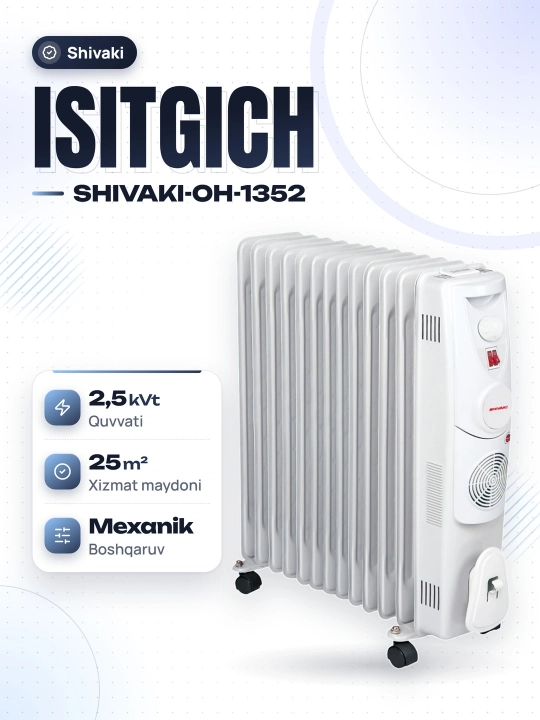 SHIVAKI-OH-1352 yog ' isitgichi, uy uchun, maishiy texnika - 