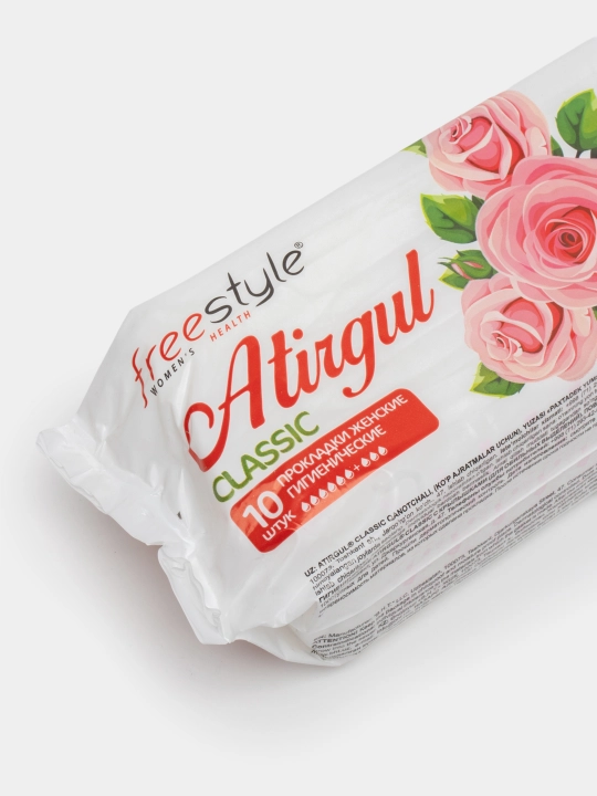 Ayollar uchun gigiena prokladkalari Free Style Atirgul Classic, 9 tomchi, 10 dona