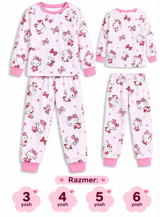 Kichkina qizlarimiz uchun uy kiyimlari/pijamalar
