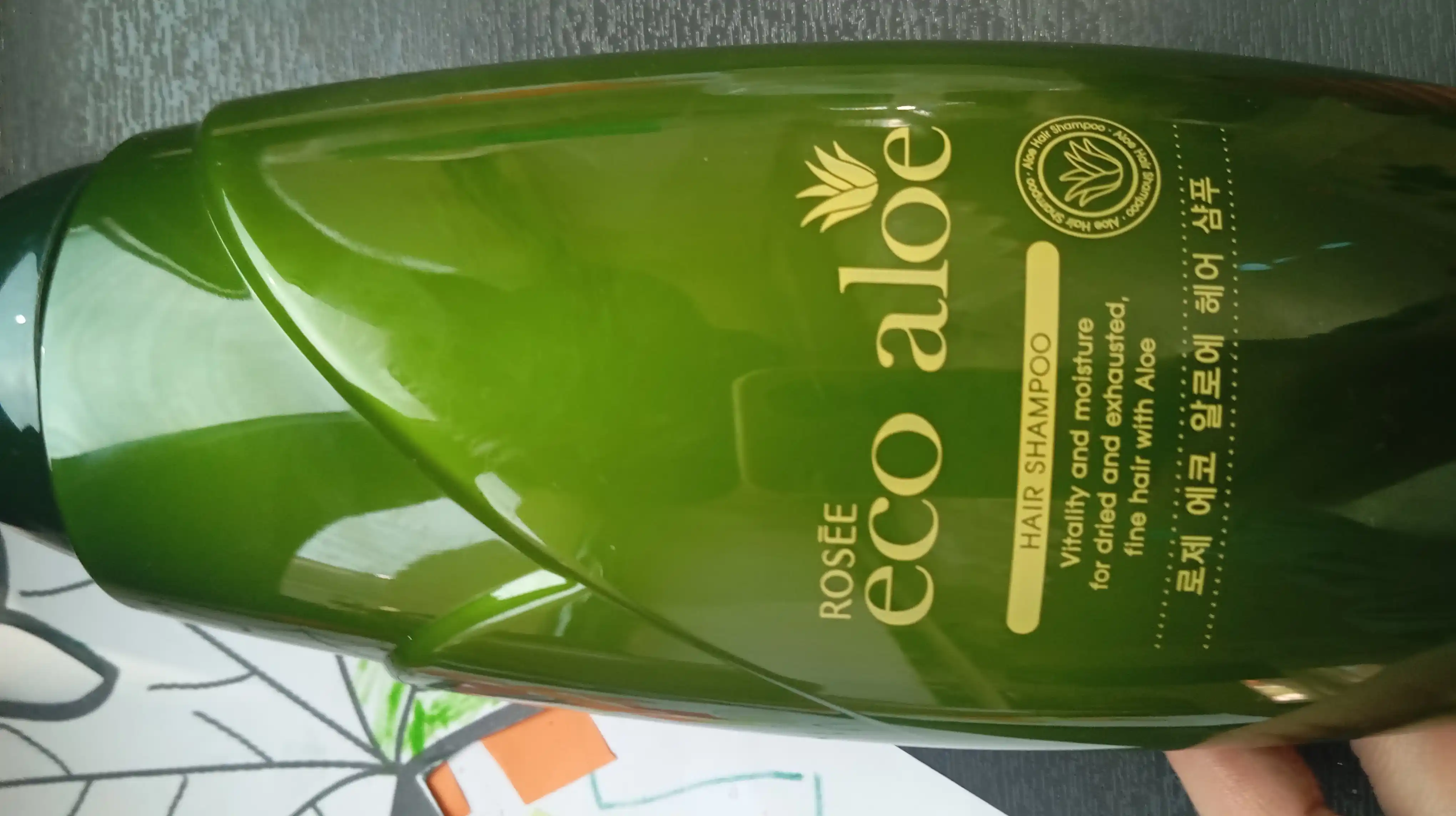 Namlovchi koreys shampuni Rosse Eco Aloe, 760 ml