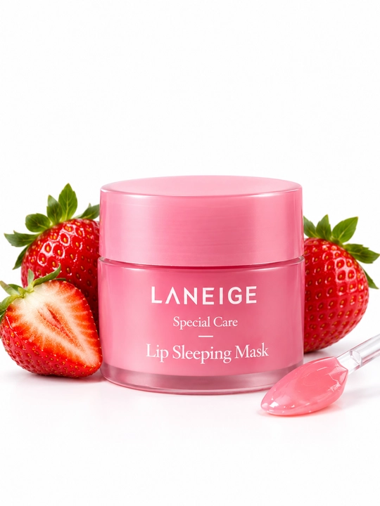 Клубничный бальзам LANEIGE ночная маска для губ, увлажняющее и смягчающее средство
