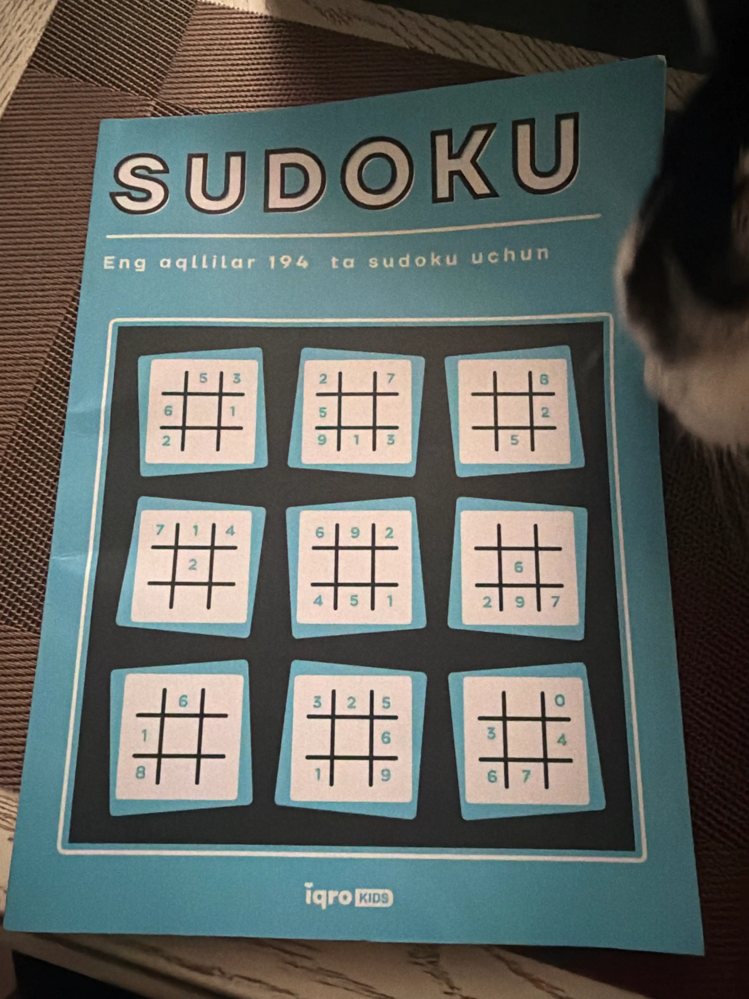 Sudoku – mantiqiy boshqotirmalar