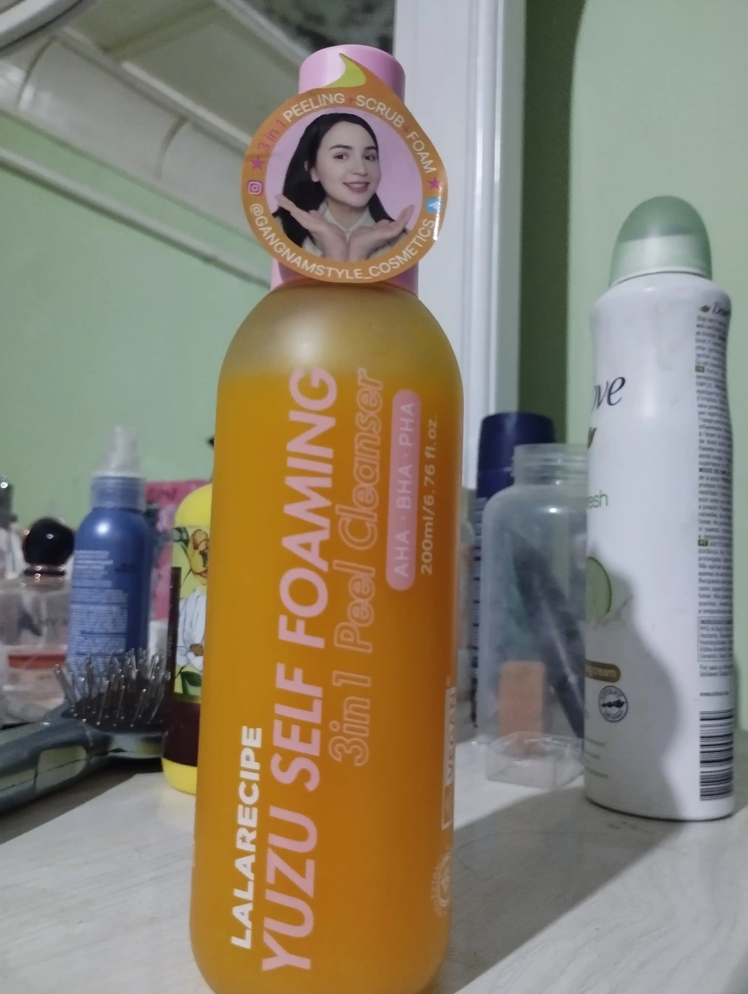 LALARECIPE Penka Yuzu Самопенящаяся пенка для умывания 3 в 1 AHA BHA, 200 мл
