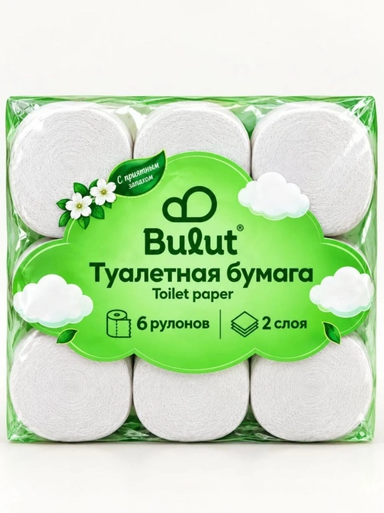 BULUT - Hojatxona qog`ozi, sifatli va yumshoq, butun oila uchun mos tanlov, 2 qatlamli