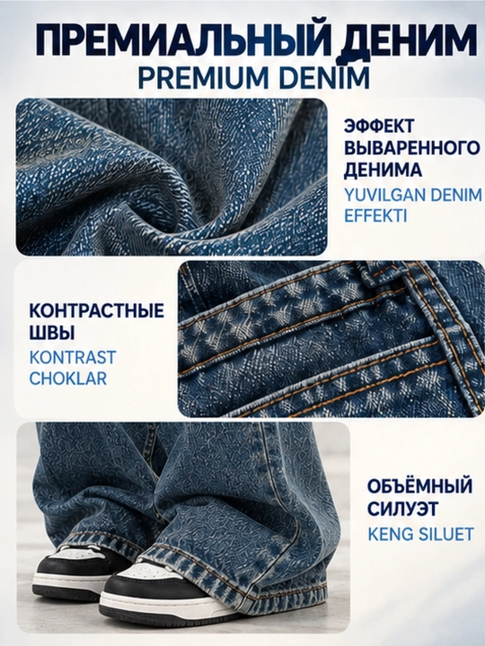 Джинсы женские и мужские Y2K, багги, унисекс, oversize