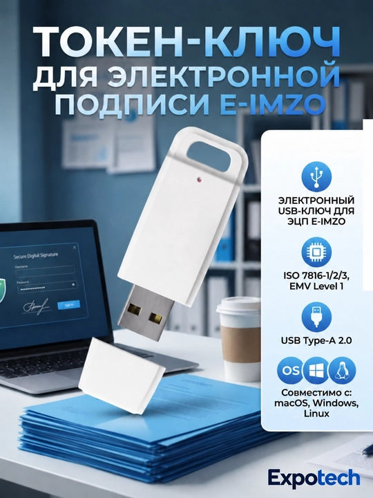E-IMZO elektron imzo uchun token-kalit - 