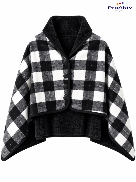 Pled yopinchiq,poncho 100x140, yumshoq va issiq tugmali pled, uy va divan uchun yopinchiq