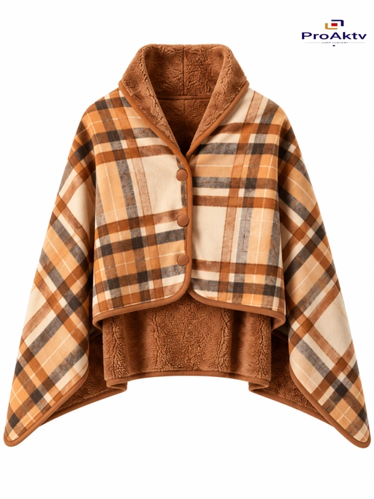 Pled yopinchiq,poncho 100x140, yumshoq va issiq tugmali pled, uy va divan uchun yopinchiq
