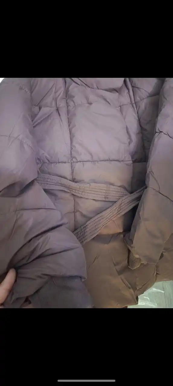 Женская зимняя длинная куртка до 4XL, теплая стеганая куртка с поясом