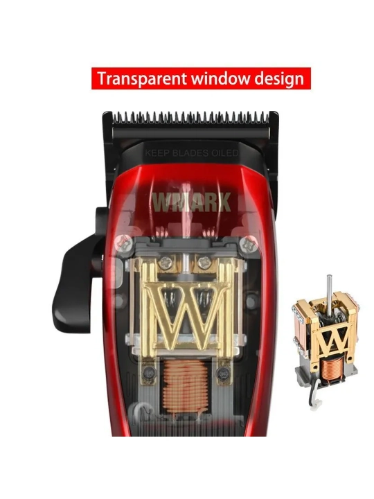 WMARK professional soch olish mashinasi va trimmer to‘plami,soqol olish,kantovka
