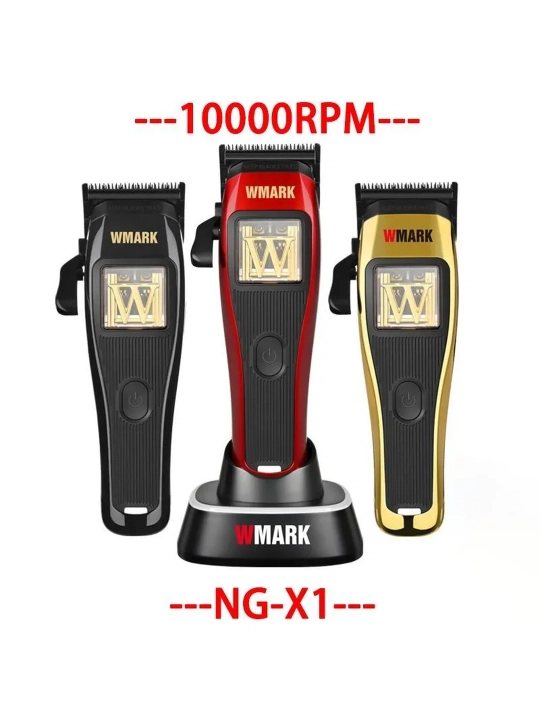 WMARK professional soch olish mashinasi va trimmer to‘plami,soqol olish,kantovka