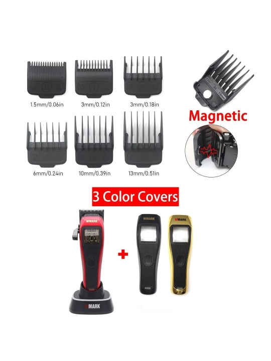 WMARK professional soch olish mashinasi va trimmer to‘plami,soqol olish,kantovka