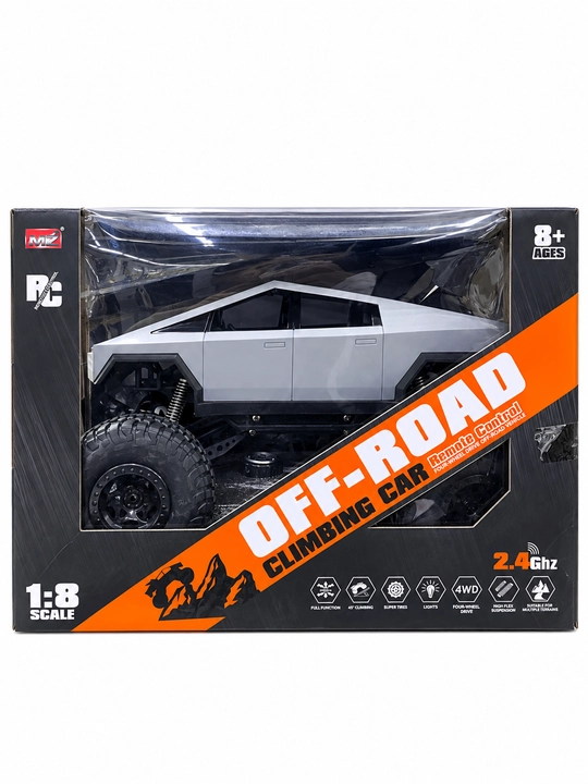 4WD radioboshqaruvli yo‘ltanlamas mashina Cybertruck, 2.4 GHz, 28 sm