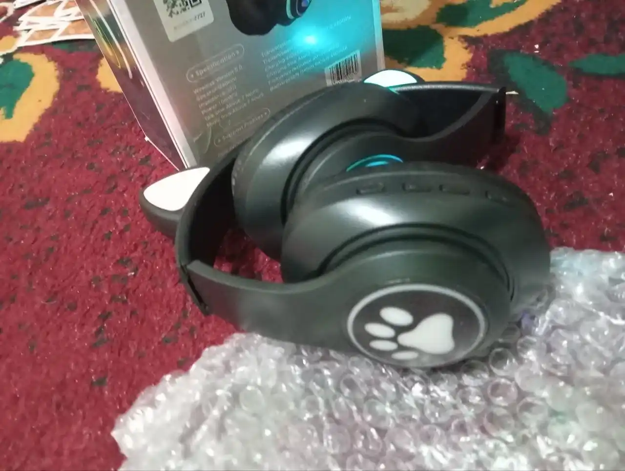 Bolalar uchun simsiz quloqchin Bluetooth mushuk quloqchali