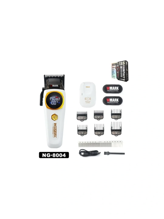 WMARK professional soch olish mashinasi va trimmer to‘plami,soqol olish,kantovka