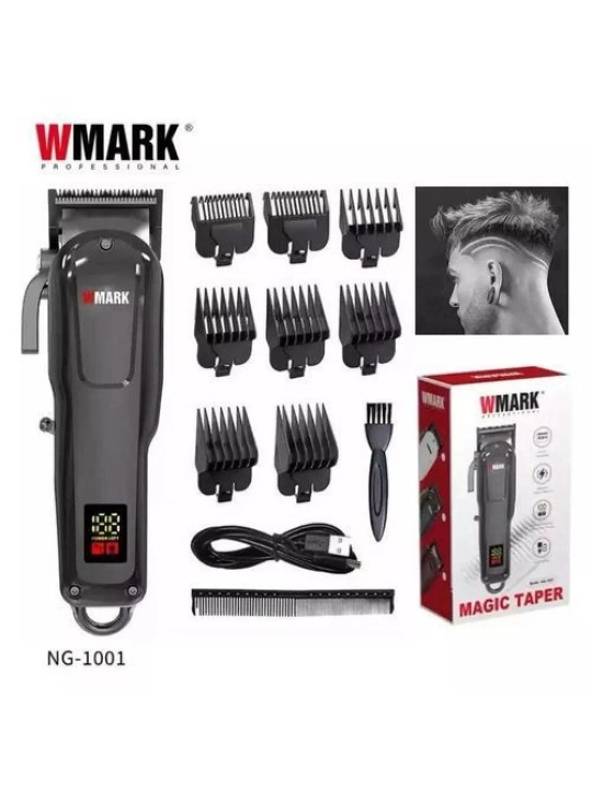 WMARK professional soch olish mashinasi va trimmer to‘plami,soqol olish,kantovka