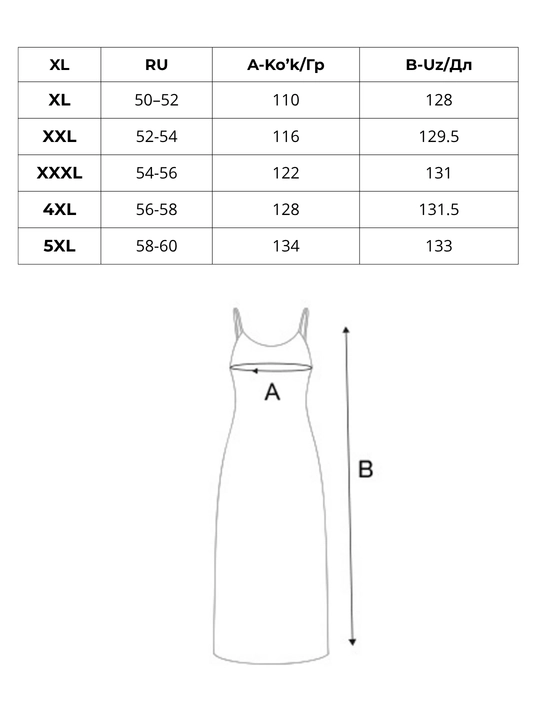 Ayollar tungi ko‘ylagi, penyuар, uxlash uchun pijama