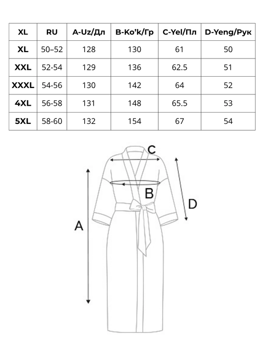 Ayollar tungi ko‘ylagi, penyuар, uxlash uchun pijama