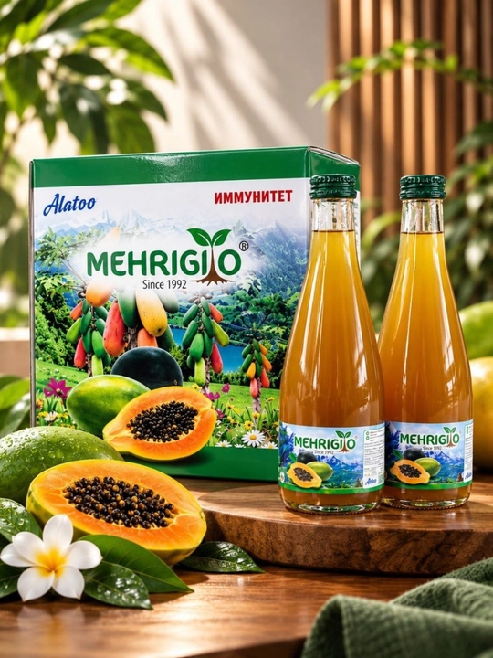 "Mehrigiyo" kompaniyasining "Alatoo" balzami. 1ta qutida 330ml dan 9 dona