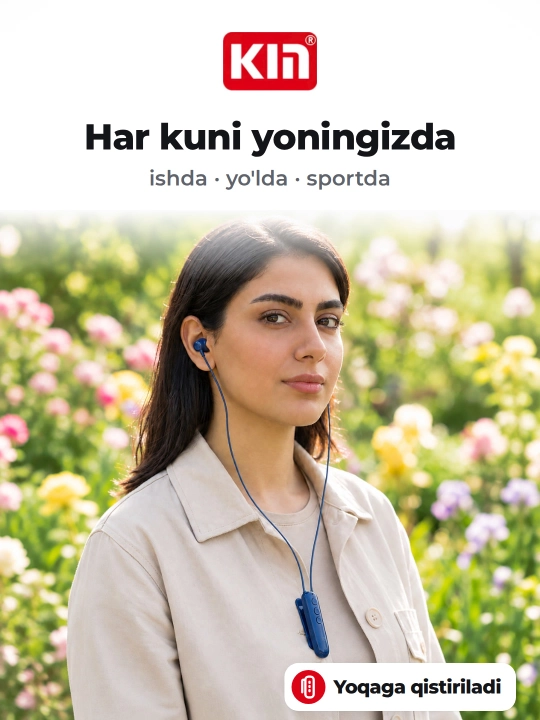 KIN KL123 — беспроводные наушники с клипсой на одежду, Bluetooth, до 10 часов