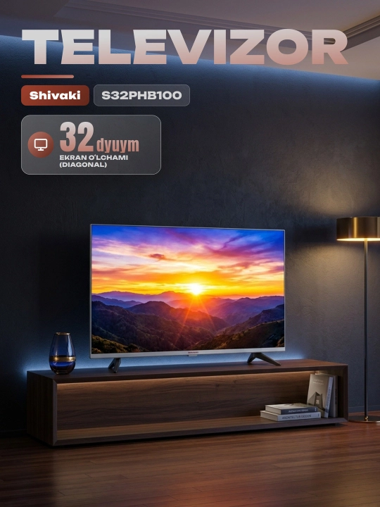 Smart TV SHIVAKI S32PHB100 32 dyuym,