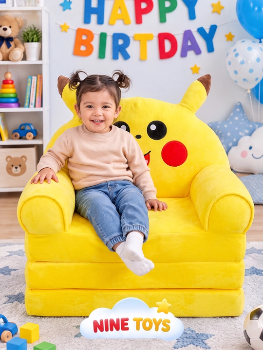 Yumshoq kreslo, bolalar divani, bolalar o‘rindig‘i, Stich va Pikachu, ayiqcha, o'yinchoq
