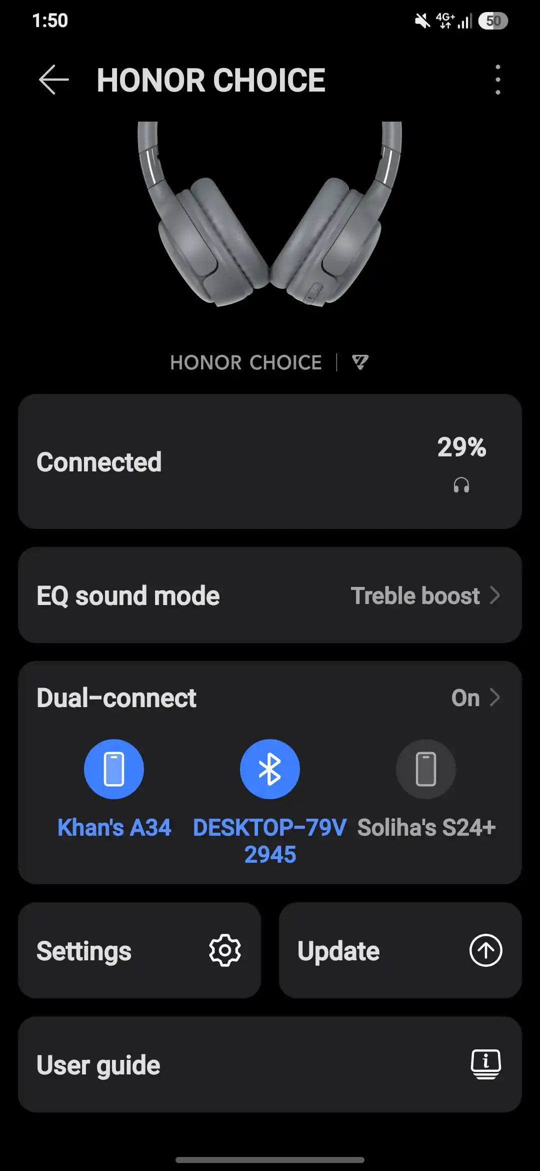 Katta simsiz quloqchinlar Honor Choice Headphones/Lite/Pro, kompyuter uchun, o‘yin uchun