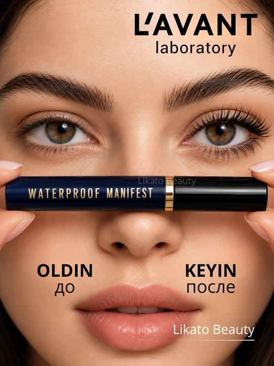 Kipriklar uchun tush Manifest LAVANT laboratory, hajm va cho'zish effekt bilan, qora, 11 g