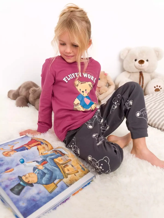 Qiz bola uchun pijama, nachosli pijama, paxta NEO