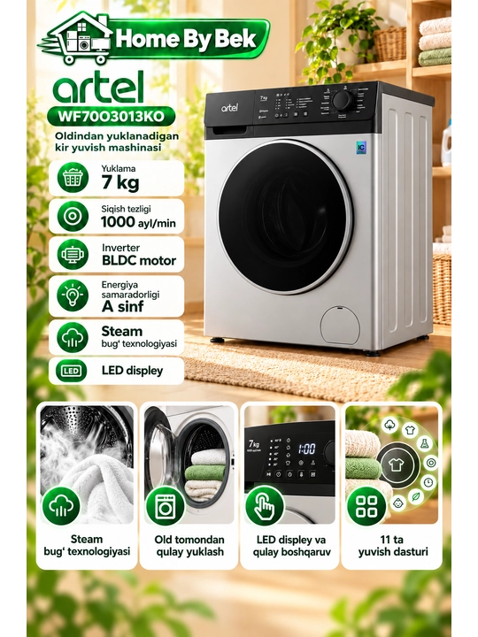 Стиральная машина бытовая ARTEL WF70O3013K00 - 