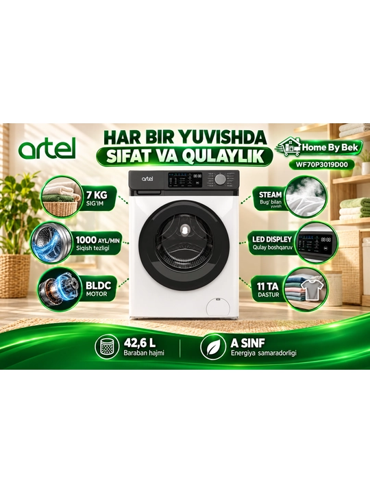 Стиральная машина ARTEL WF70P3019D00 Белый
