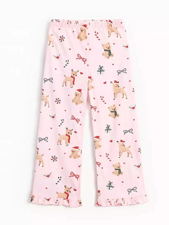 Qiz bola uchun pijama, nachosli pijama, paxta NEO