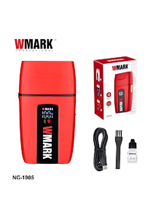 Soqol olish mashinasi WMARK o‘rnatilgan trimmer bilan, simsiz shaver
