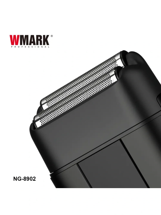 Soqol olish mashinasi WMARK o‘rnatilgan trimmer bilan, simsiz shaver