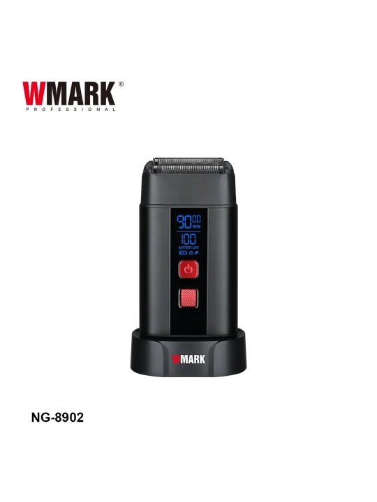Soqol olish mashinasi WMARK o‘rnatilgan trimmer bilan, simsiz shaver